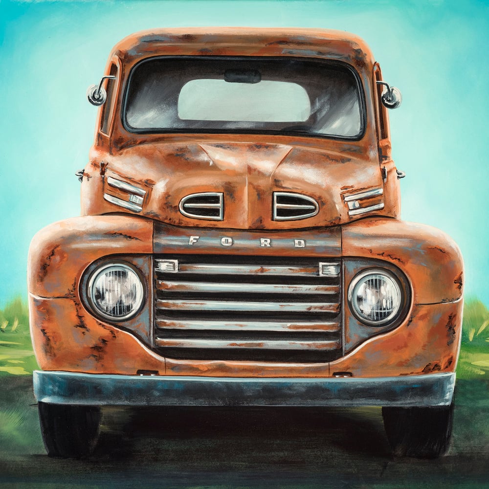 Image of Farm Truck / Giclee Canvas Wrap