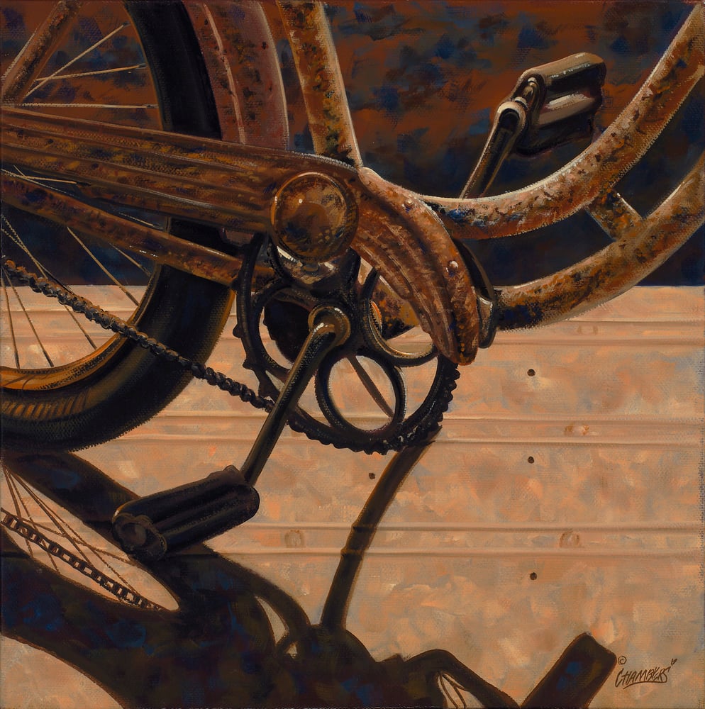 Image of Rusty Bicycle / Giclee Canvas Wrap