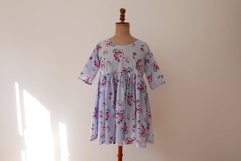 Image of Mimi Dress in Baby Blue Floral