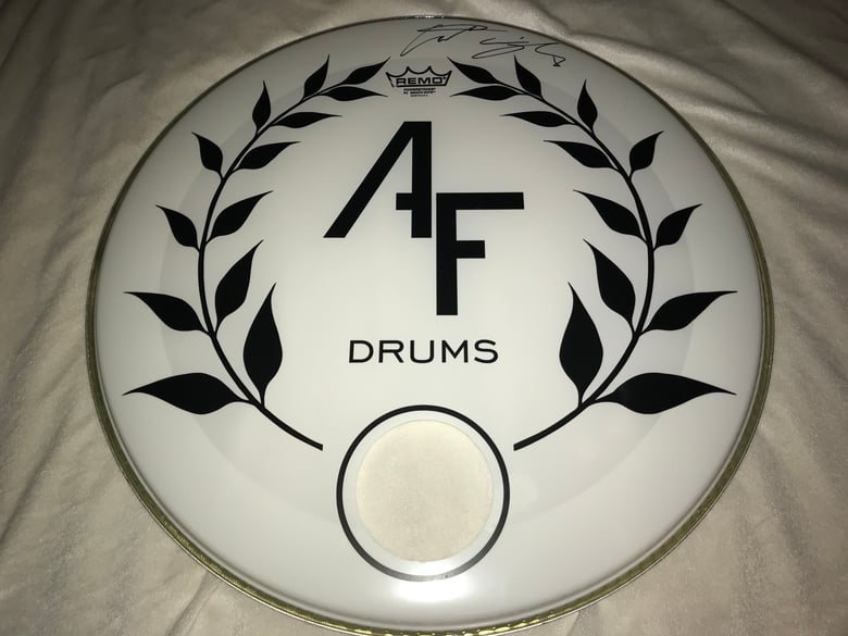 Image of AF Drums Bass Drum Head (Signed)