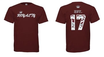 Image of "First Drop" Royalty T Burgundy