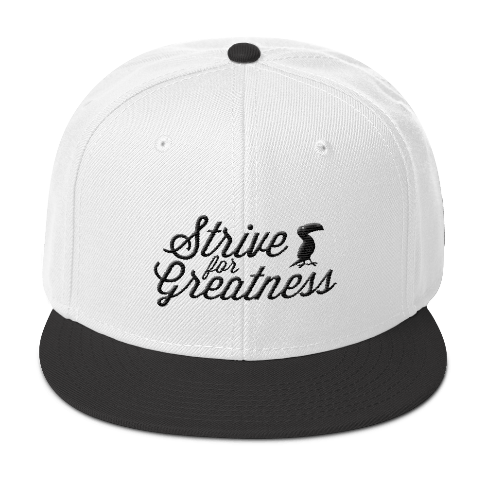 Grey Pastel "Strive for Greatness" Snapback