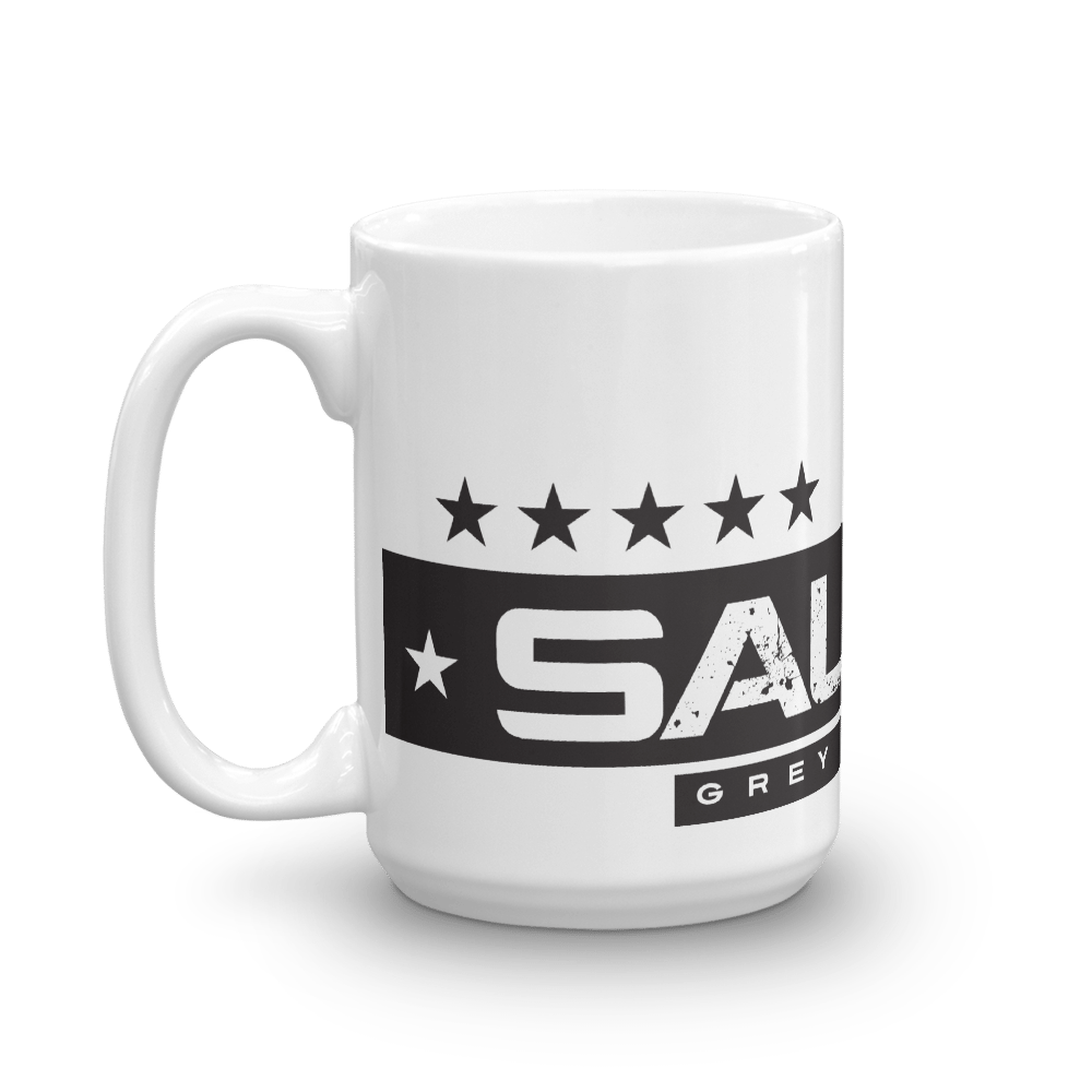 Grey Pastel "Salute" Coffee Mug
