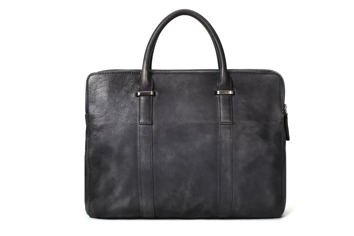 Vintage Vegetable Tanned Leather Briefcase, Men Messenger Bag, Laptop ...