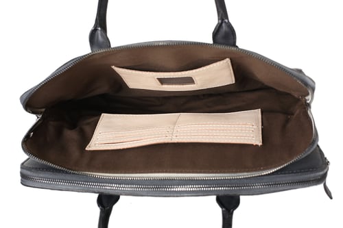 Image of Vintage Vegetable Tanned Leather Briefcase, Men Messenger Bag, Laptop Bag 9043