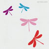 Libellen Wandtattoo - Set mit 8 in vier Farben