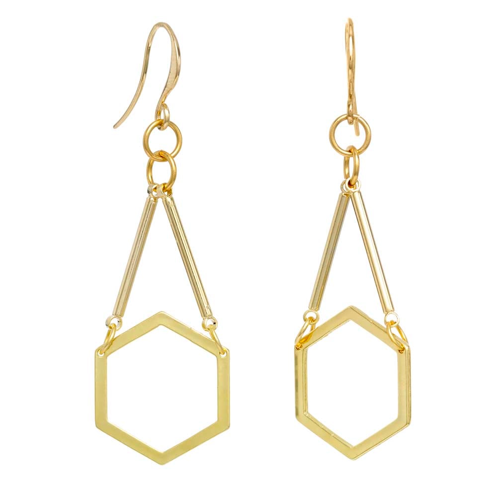 Image of MARBELLA HEXAGON EARRINGS