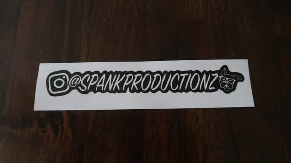 Image of Spank Productionz Instagram Decal