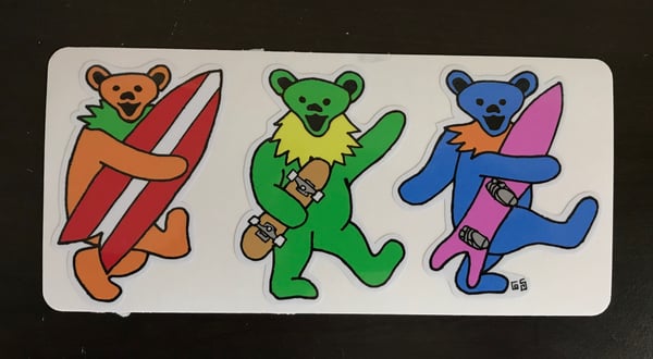 Image of Shredder bear stickers