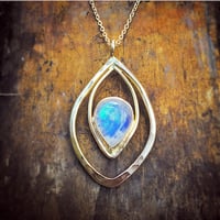 Image 3 of Gold Yoni talisman necklace