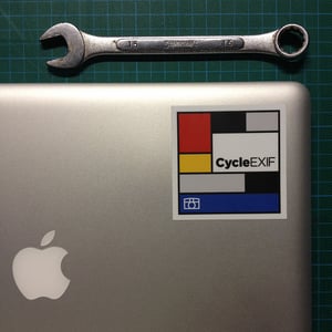 Image of Cycle EXIF Mondrian Sticker
