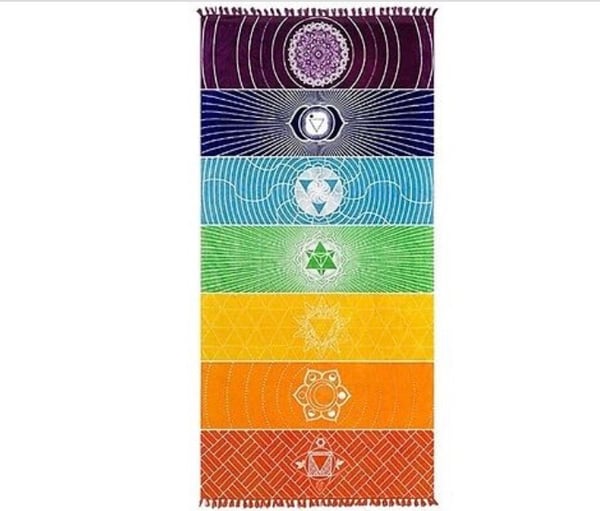 Image of Rainbow 7 Chakra Tapestry (Free Shipping)