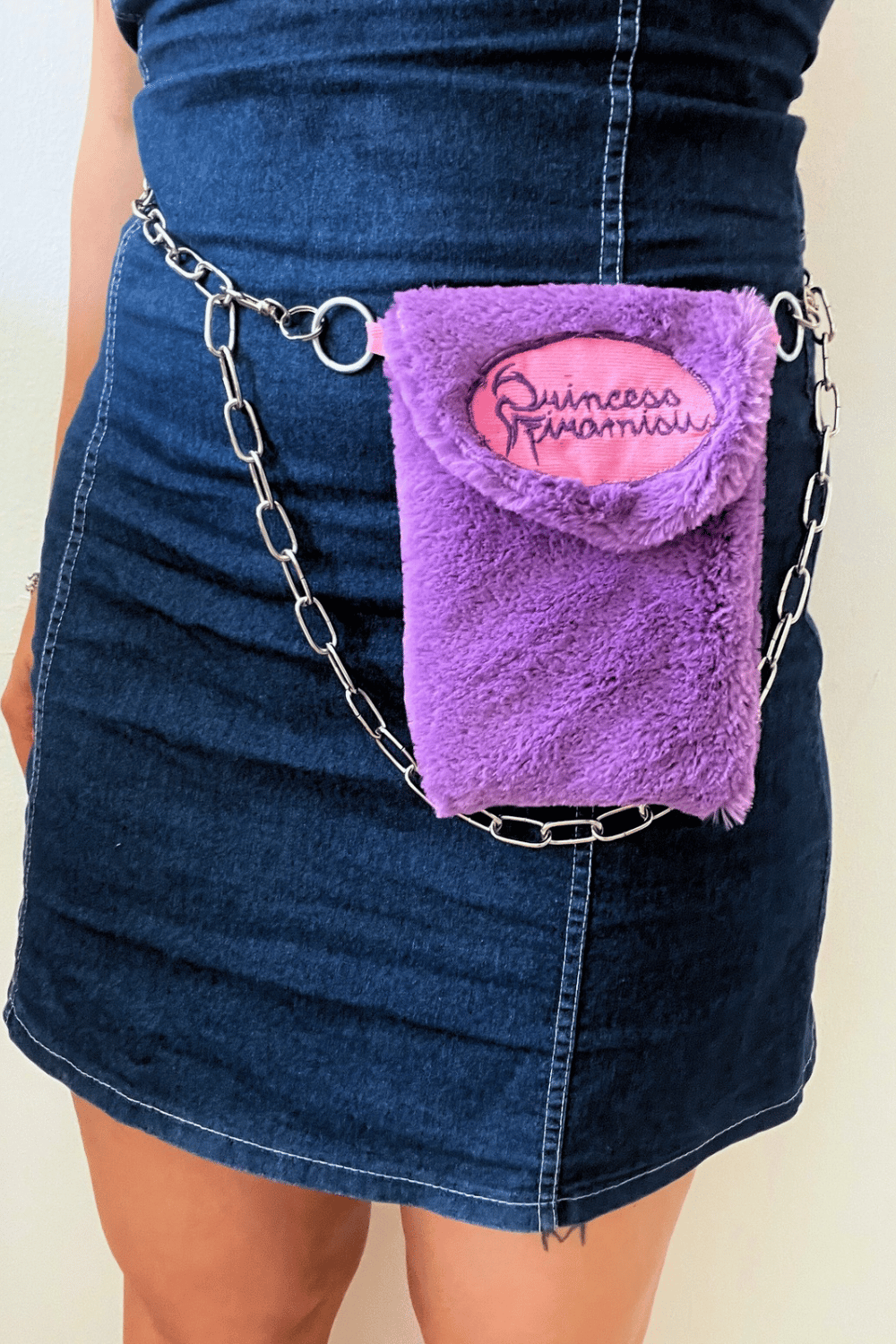 Image of Purple Fluffy Phone Purse