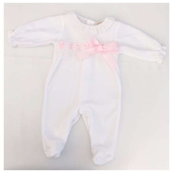 Image of Mintini baby girl sleepsuit