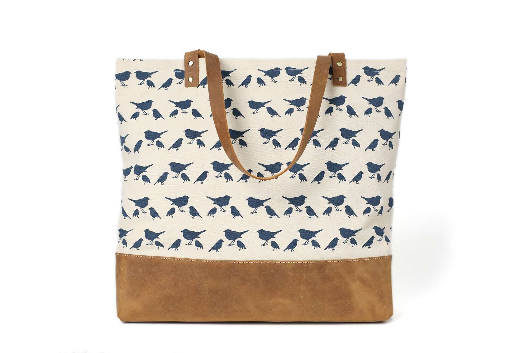 Handmade Canvas Tote Bags With Leather Trimming Shopper Bags Ladies handmade-canvas-tote-bags-with-leather-trimming-shopper-bags-ladies