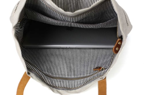 Image of Handmade Canvas Tote Bags, Women Shoulder Bags, College Handbags 14040