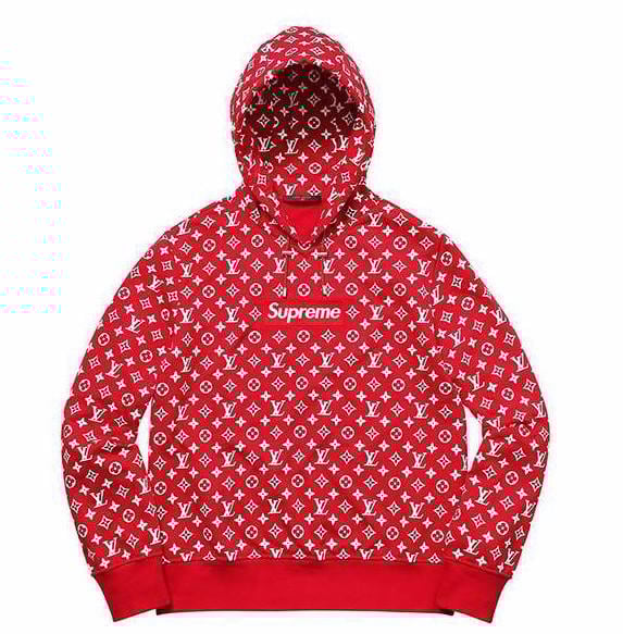 Image of HOODIE SUPREME LOUIS VUITTON