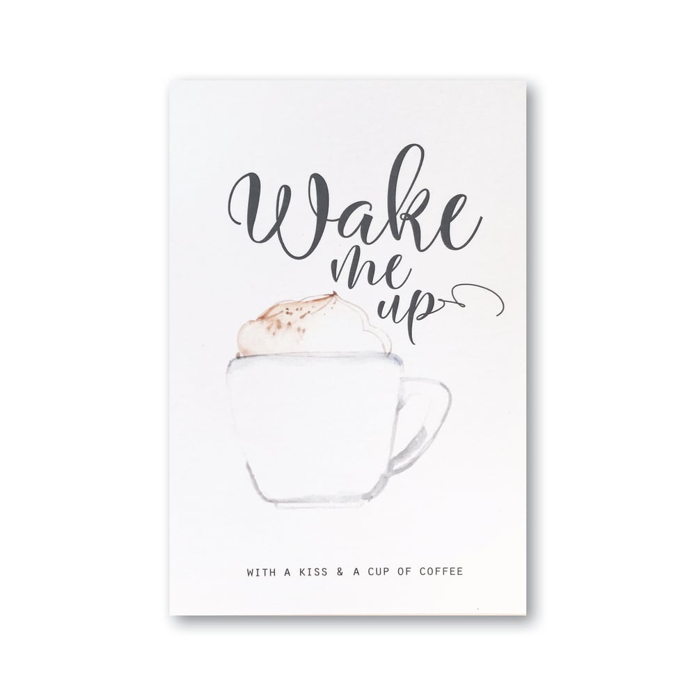 Image of Carte WAKE ME UP (avec enveloppe)