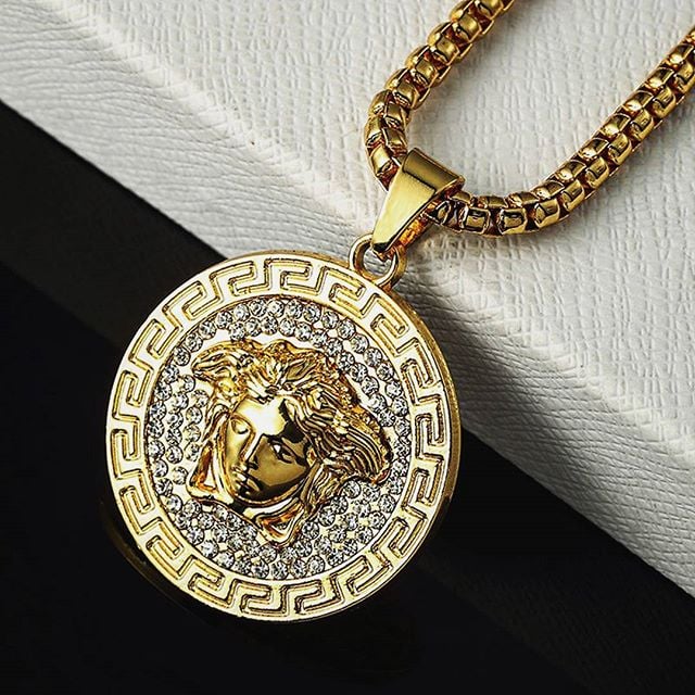 Image of 18K Gold Medusa Pendant