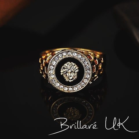 Image of Gold Medusa Ring