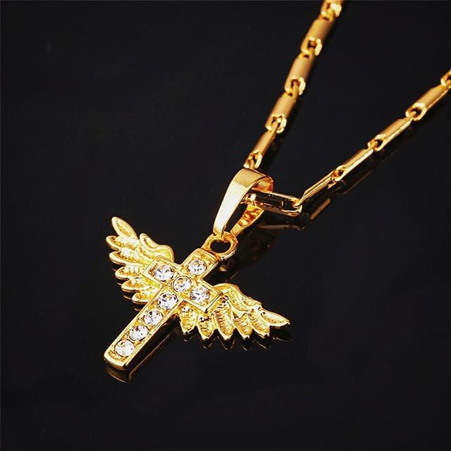 Image of Angel Cross Pendant
