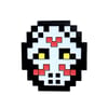 8-bit Hockey Mask WHITE (Enamel Pin)