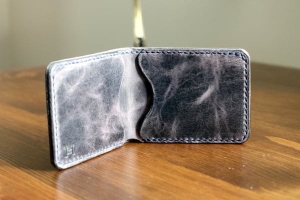 Image of Modified Bifold in Horween Cascade Grey Vintage