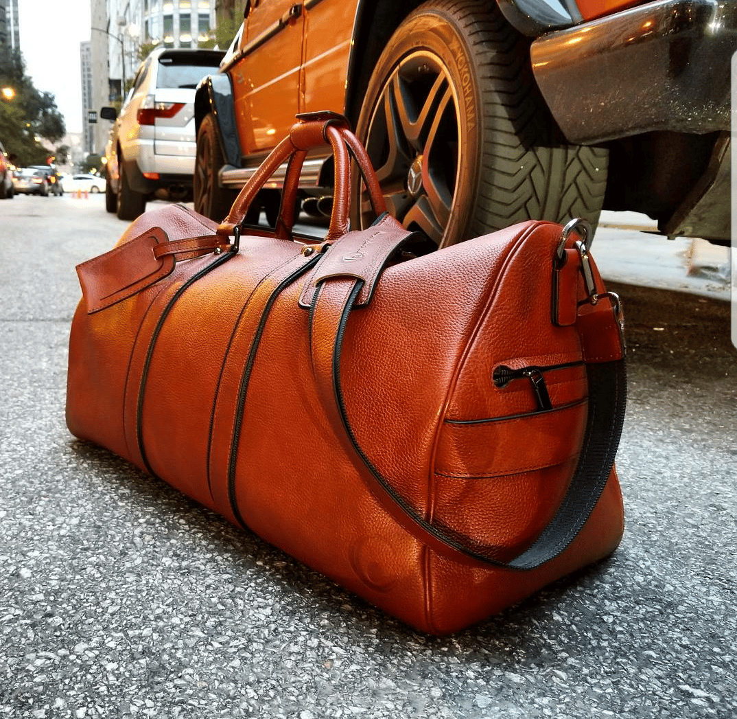 best italian leather duffle bag