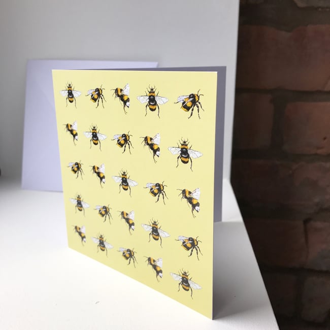 Yellow Bee gift wrap range - 100% recycled