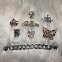 Rhinestone Croc Charms
