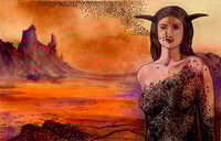 Image 2 of Agrat bat Mahlat Original Watercolor Painting 