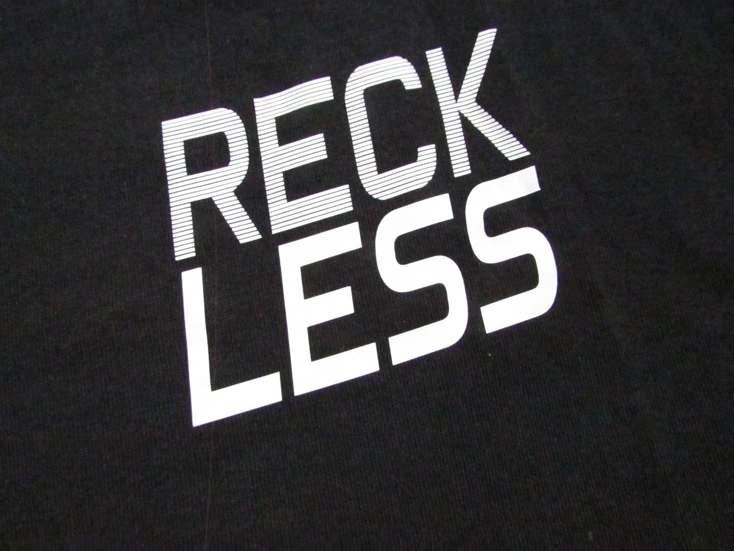Image of Reckless Logo T-shirt Black