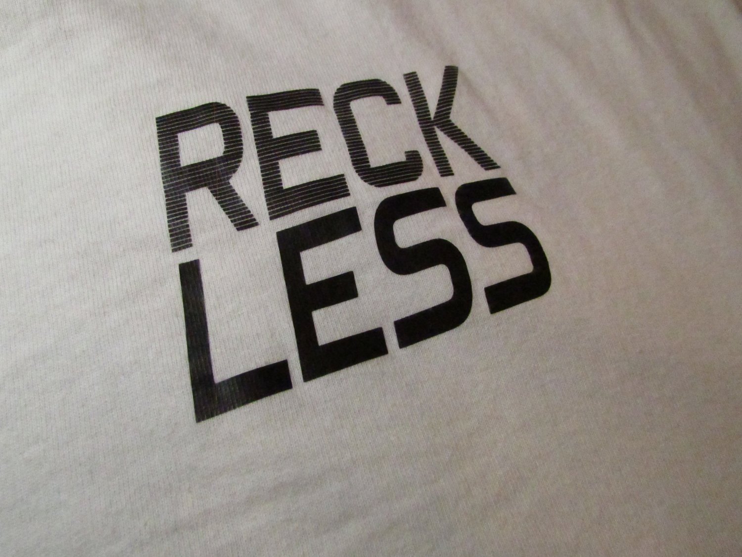 Image of Reckless Logo T-Shirt White