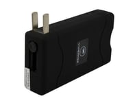 Mini Stun Gun Rechargeable with LED Flashlight (Black)