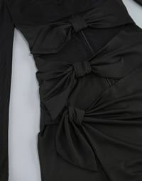 Image 10 of Paris Bow High Slit Maxi Dress