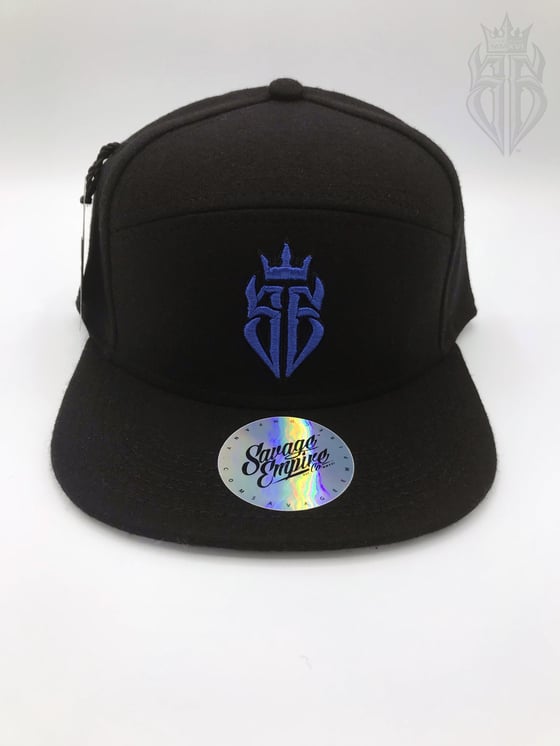 Image of BlackOut EDITION SavageKing Black/Blue Hat