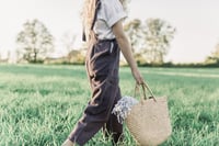 Image 2 of IRMA Blue Linen Dungarees