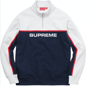 supreme 2 tone half zip