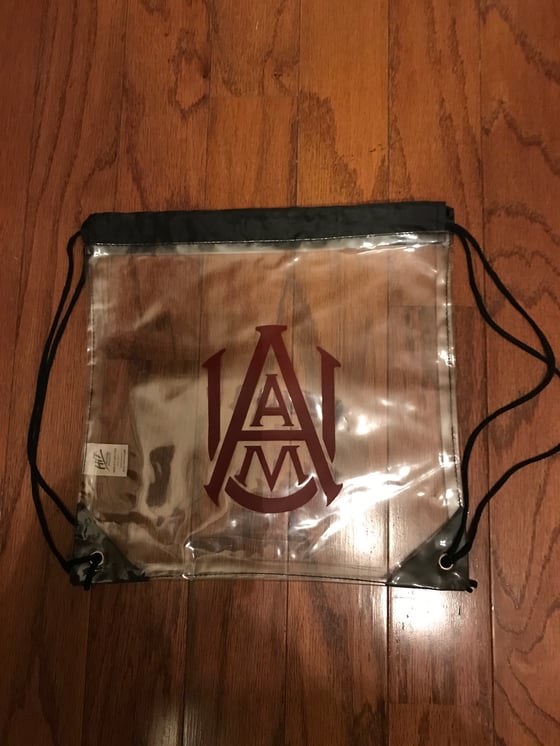 Image of Clear Drawstring Stadium Bags
