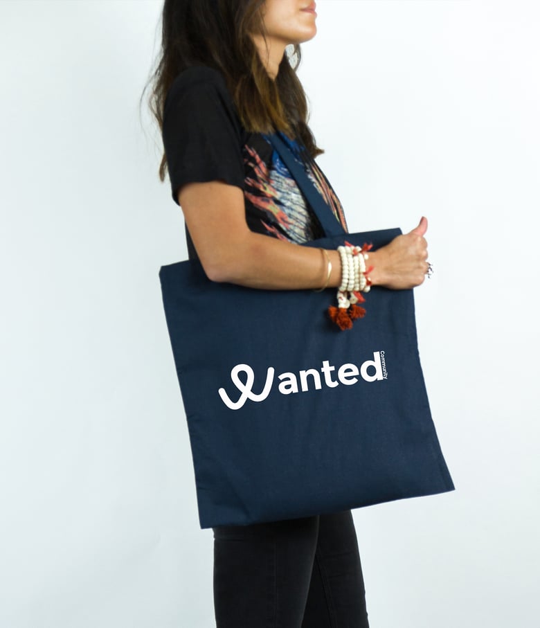Image of Le Classique Wanted Community (Navy Tote Bag)