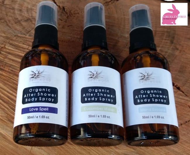 Driftwood Organic After Shower Body Oil/Body Art Spray (Ladies Range