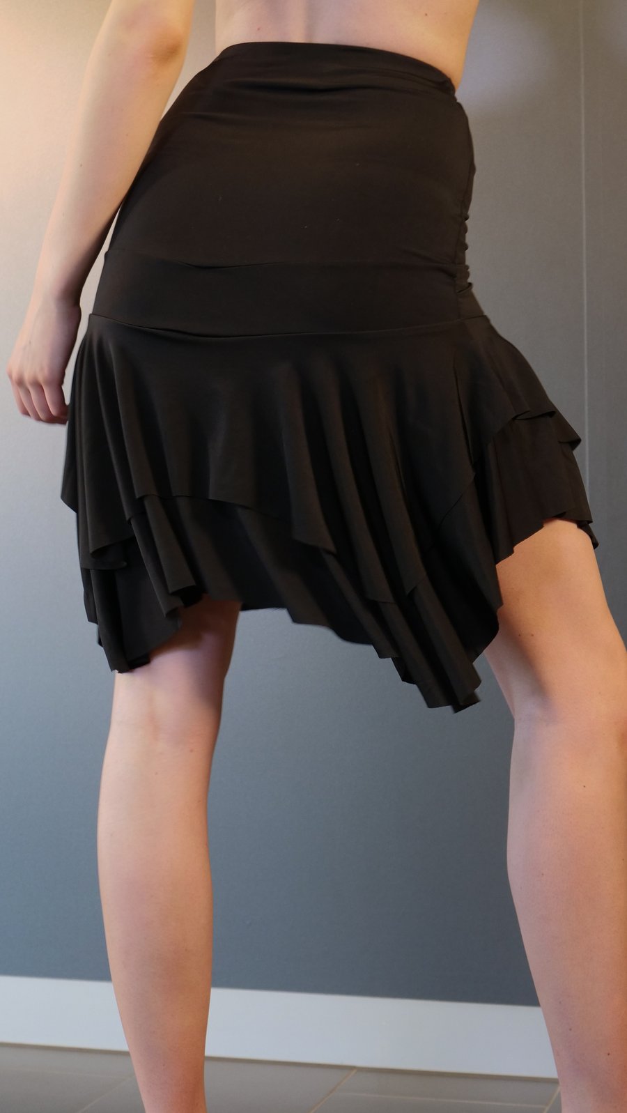 Image of Salsa Skirt - Black J3347 Dancewear latin ballroom