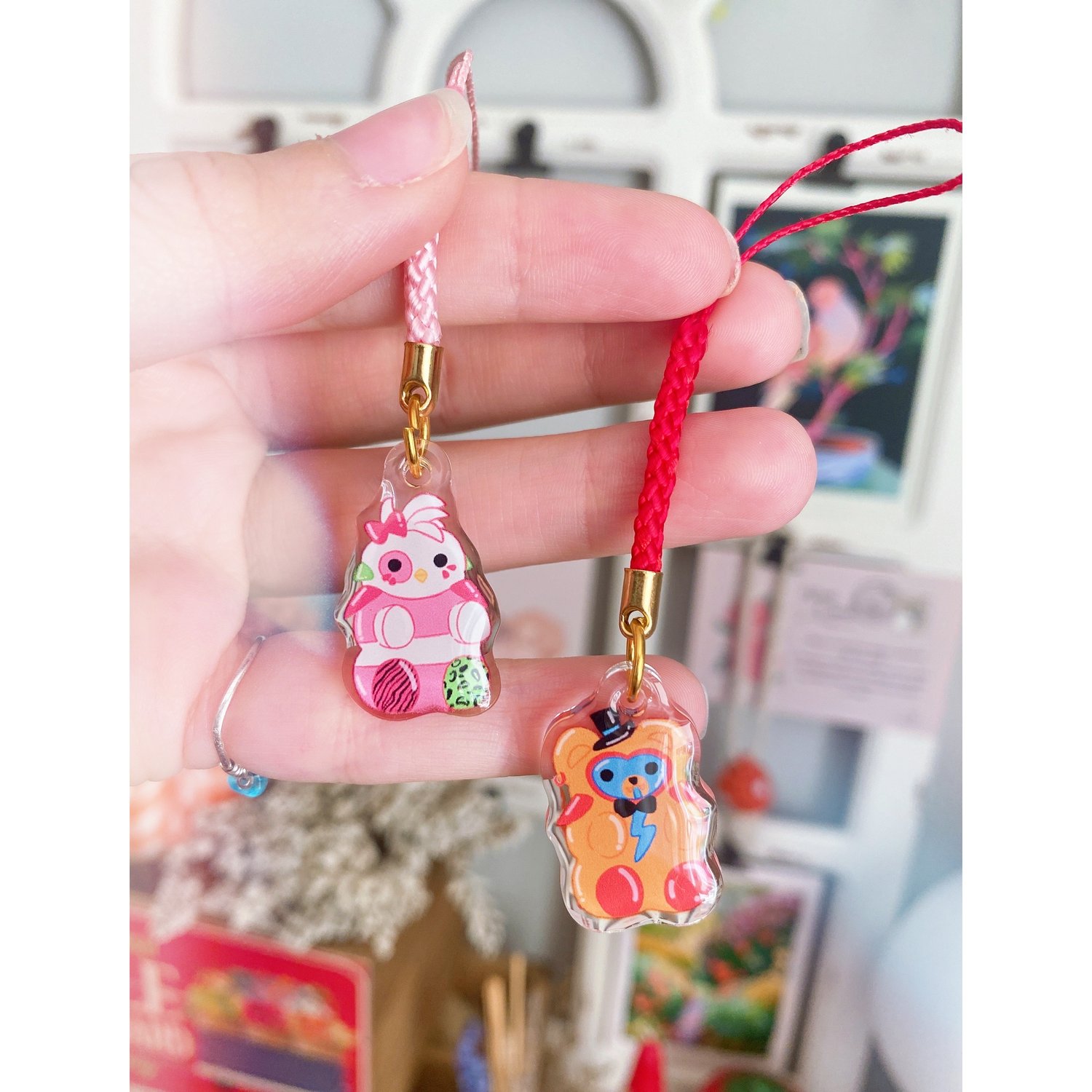 Glamrock Gummy Mini Charms Moon Rose Cafe