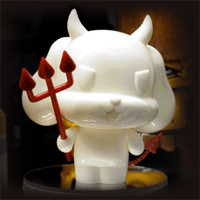 Image 1 of Osaka Popstar Devil Dog Original Limited Edition in white