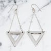 Triangle Sterling Silver Earrings