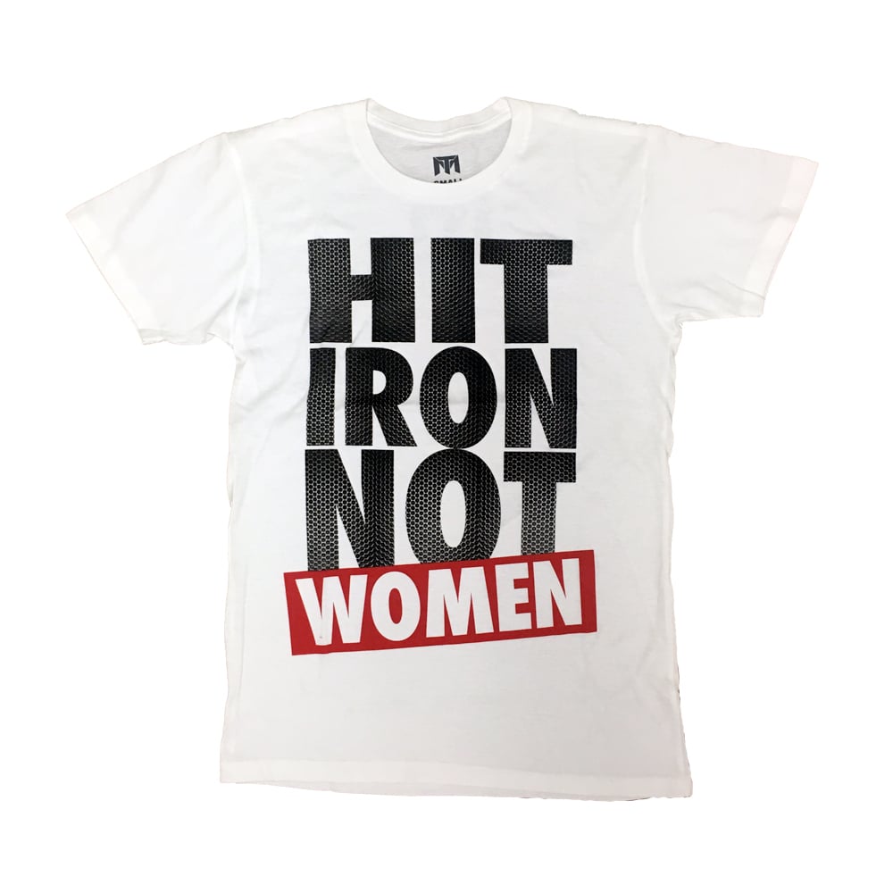 Image of Hit Iron Not Women T (White/Red)