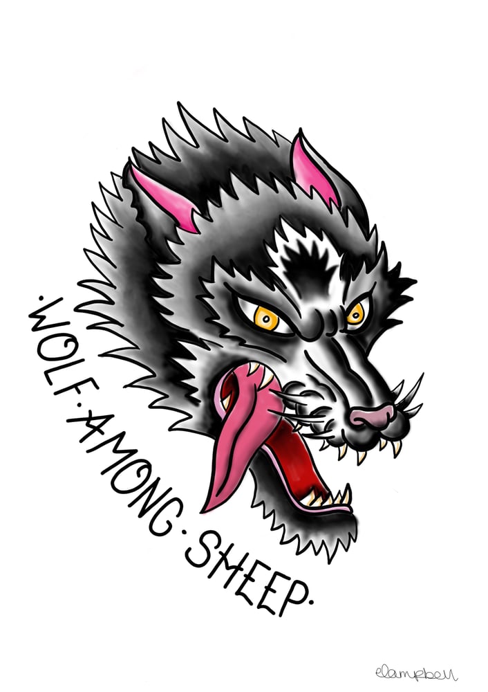 Image of Wolf Among Sheep Print