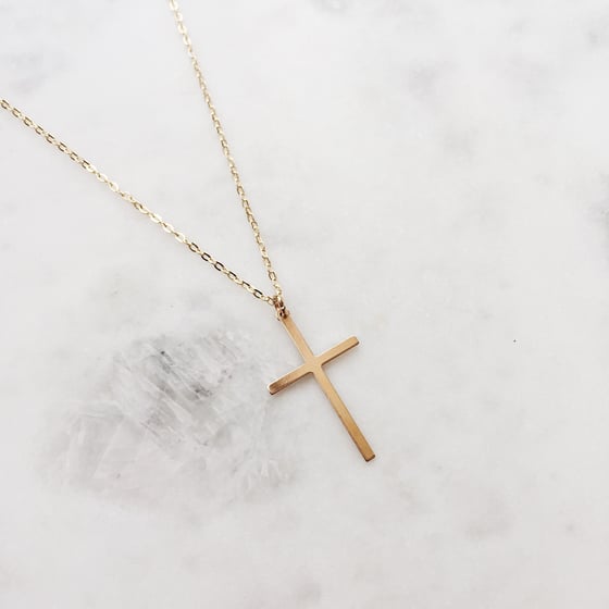 Image of Large Cross Necklace
