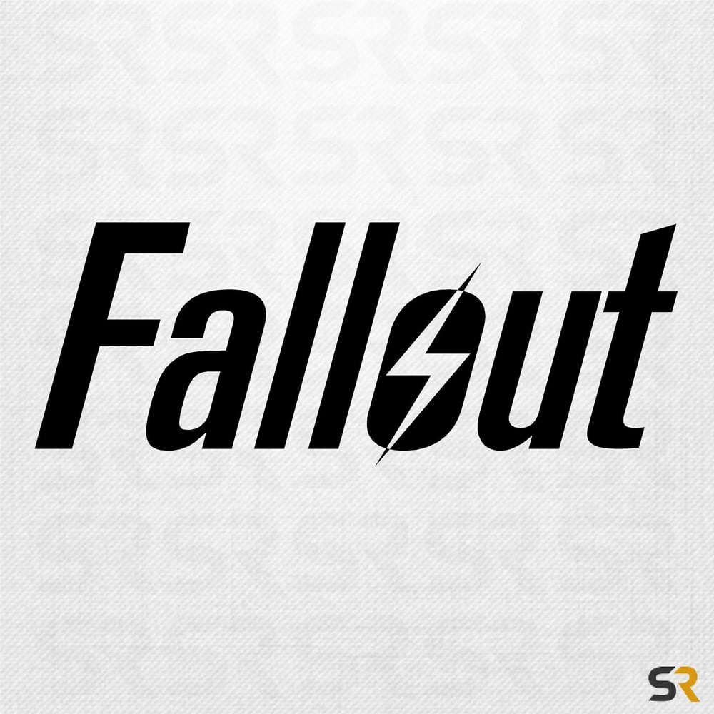 Image of Fallout 4 Game Logo Decal, Fallout Logo Sticker, Fallout 4 Decals, Fallout Stickers, Fallout Decals