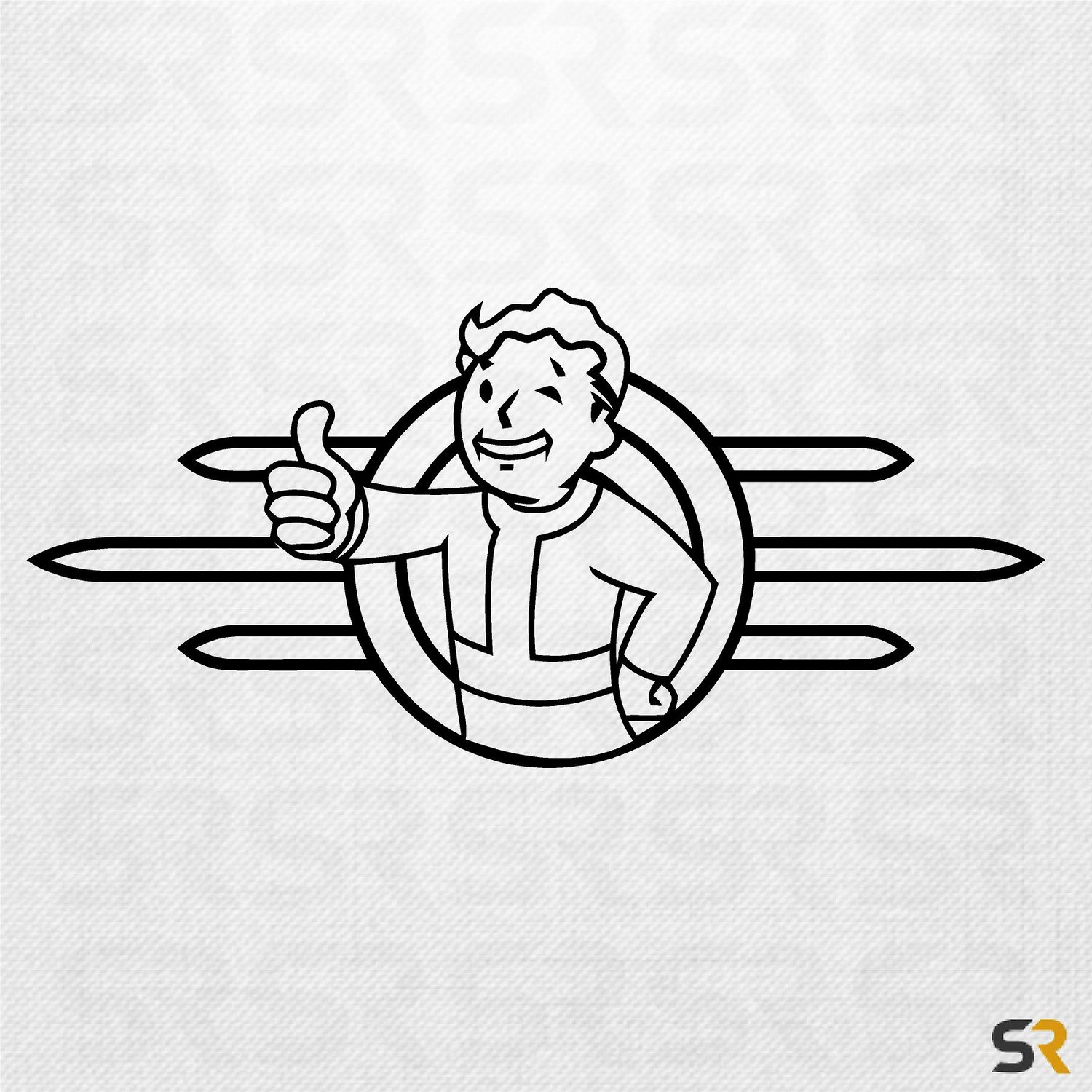 Vault Tec Pipboy Decal Vault Tec Decals Pip Boy Decal Pip Boy Sticker Wall Decals Fallout 4 Fallout Decals